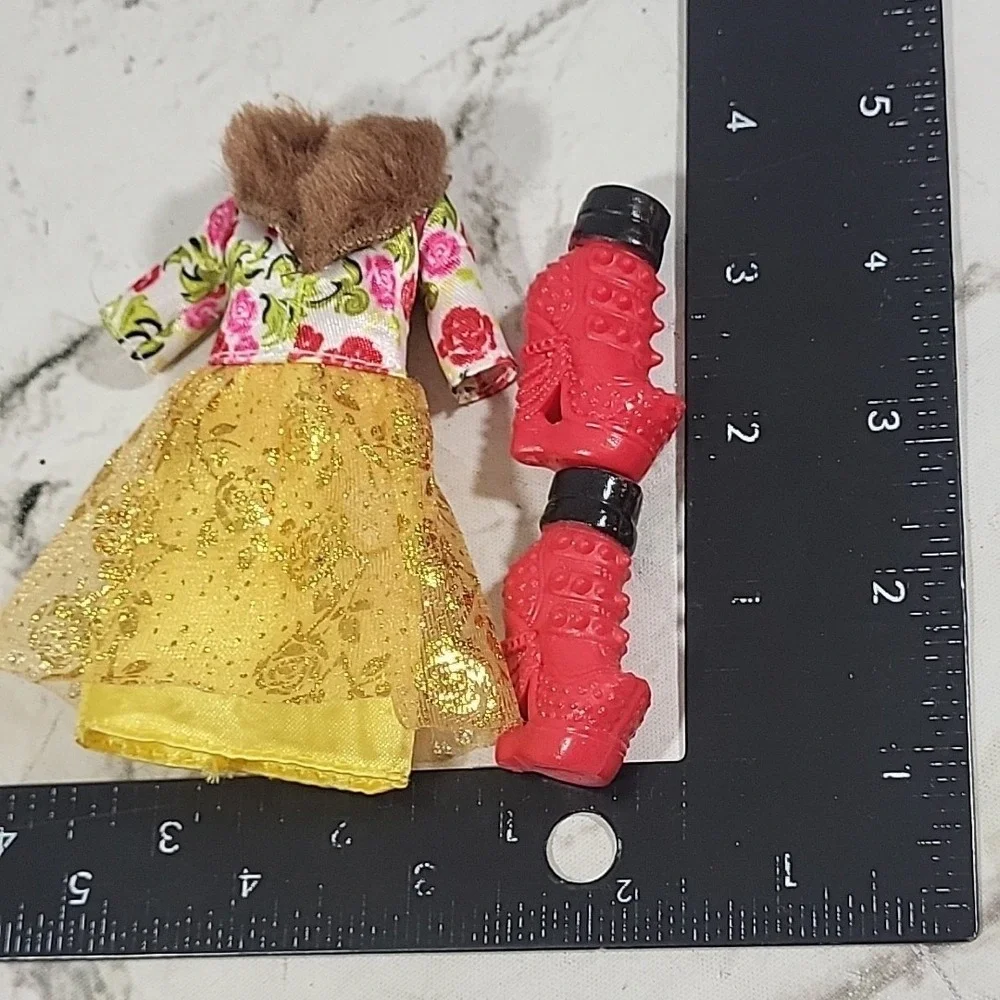 Ever After High Clothes Isabella Beauty‎ Dress Lot W/Raven School Spirit Shoes